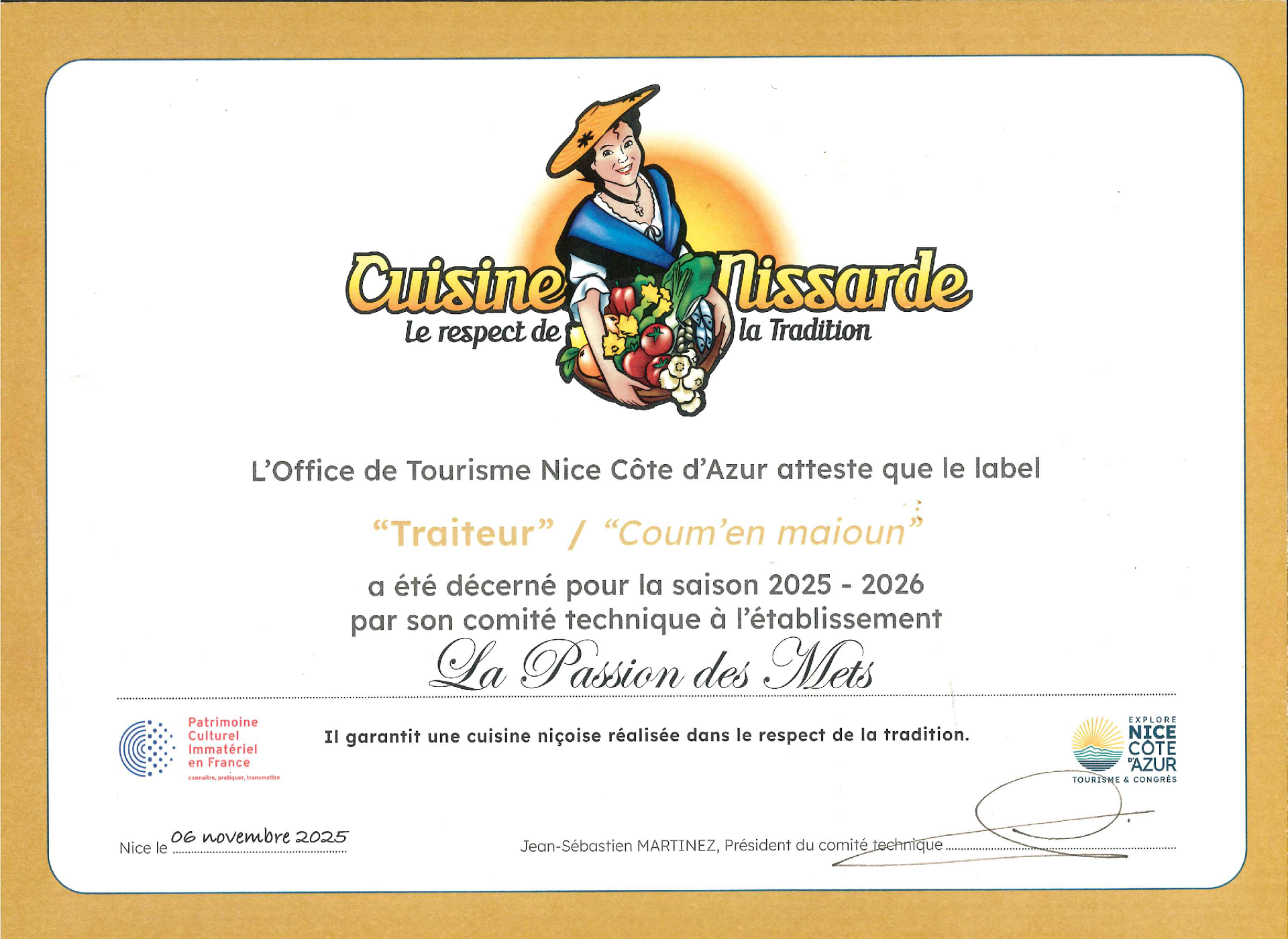 label-cuisinenicoise_2025_2026 présentation de plats